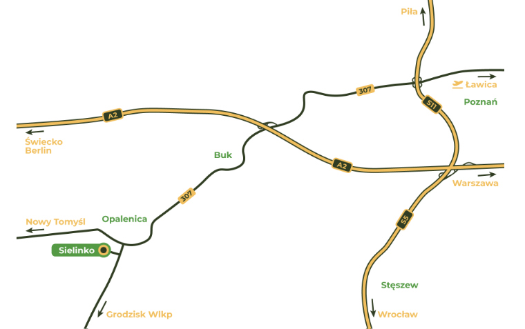Logotyp producenta Mapa dojazdu na Krajowe Dni Pola 2023 z okolic Wielkopolski - Krajowe Dni Pola 2023 Sielinko