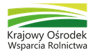 Logo sponsora Krajowy Ośrodek Wsparcia Rolnictwa - Krajowe Dni Pola 2023 Sielinko